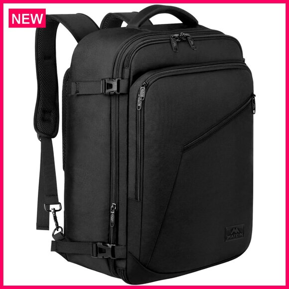 Extra Large Expandable Travel Backpack 40L Carry On Approved Water Resistant